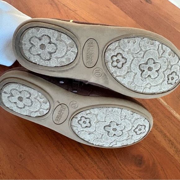 Gymboree Sunflower Smiles Harvest Fall Brown Suede Boots Booties Toddler Size 10 - Picture 7 of 7